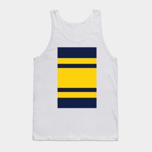 Los Angeles Varsity Retro Home Navy & Yellow Design Tank Top